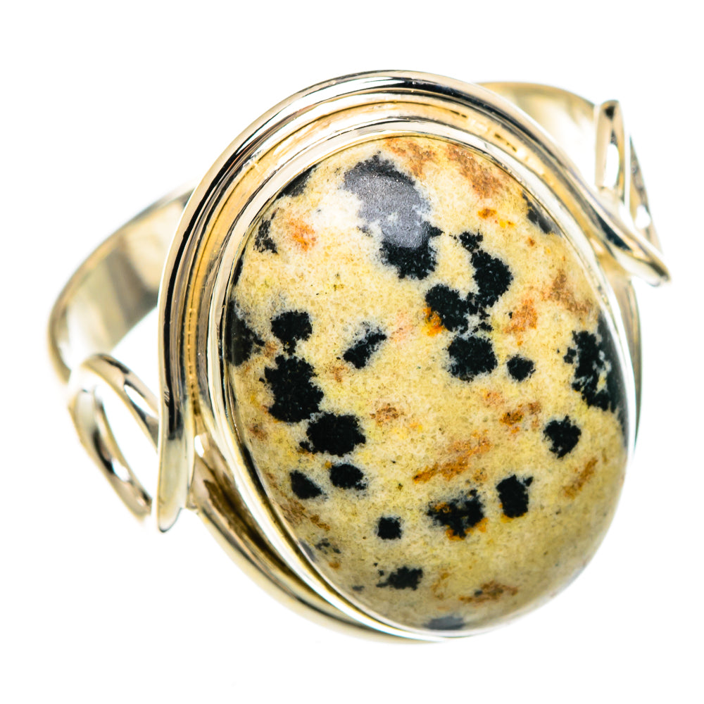 Dalmatian Jasper Rings handcrafted by Anasilvercos - RING84894