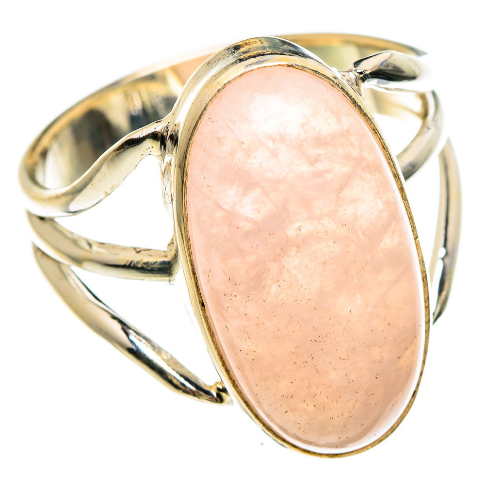 Rose Quartz Rings handcrafted by Anasilvercos - RING84904