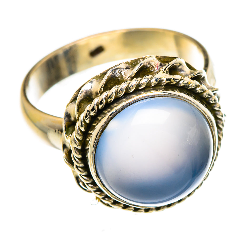 Aqua Chalcedony Rings handcrafted by Anasilvercos - RING84928