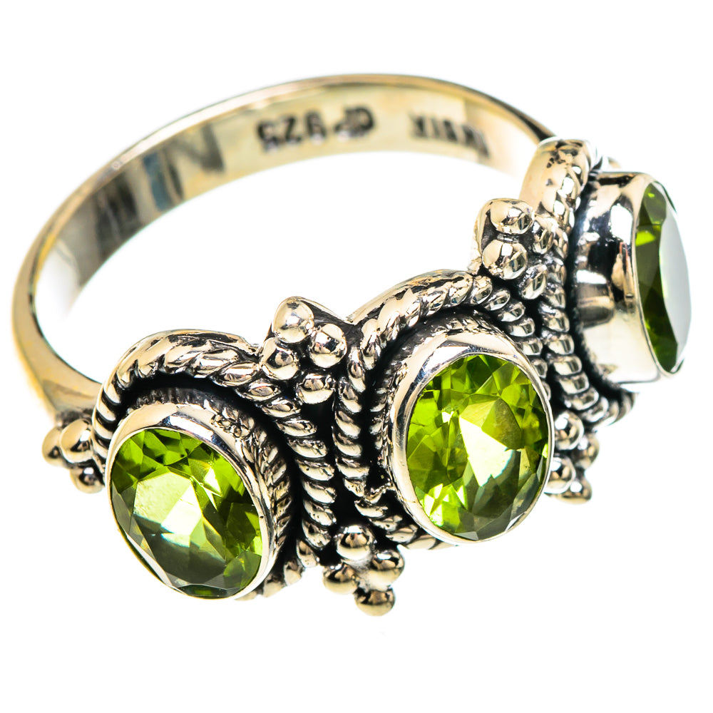 Peridot Rings handcrafted by Anasilvercos - RING84937