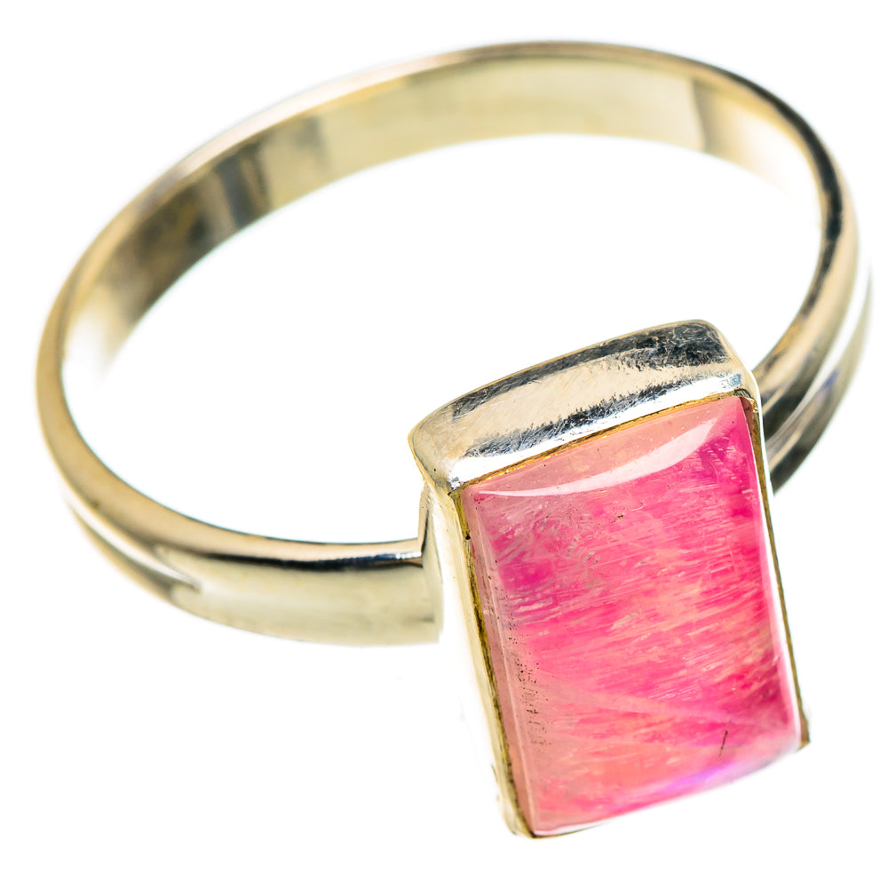 Pink Moonstone Rings handcrafted by Anasilvercos - RING84950