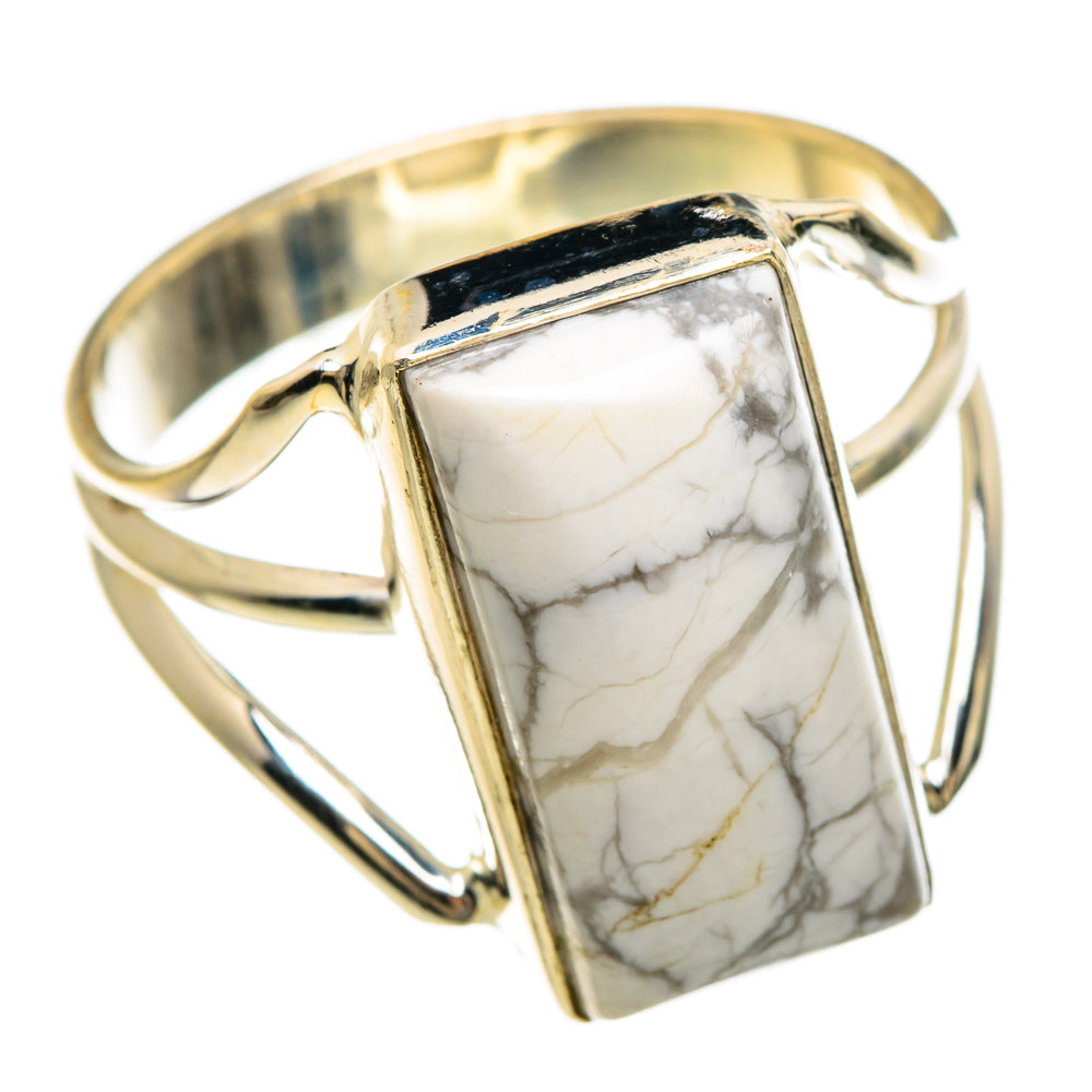 Howlite Rings handcrafted by Anasilvercos - RING84963