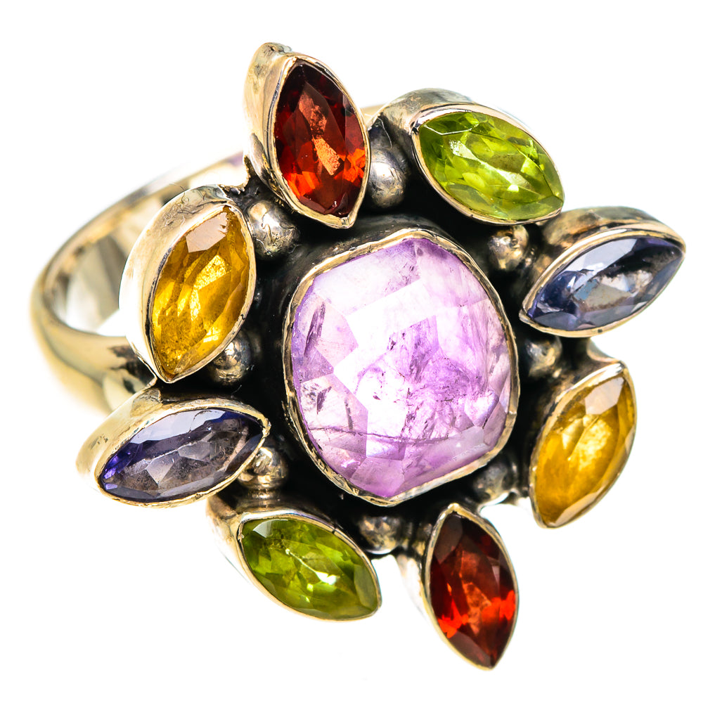 Amethyst, Garnet, Peridot, Citrine Rings handcrafted by Anasilvercos - RING84964