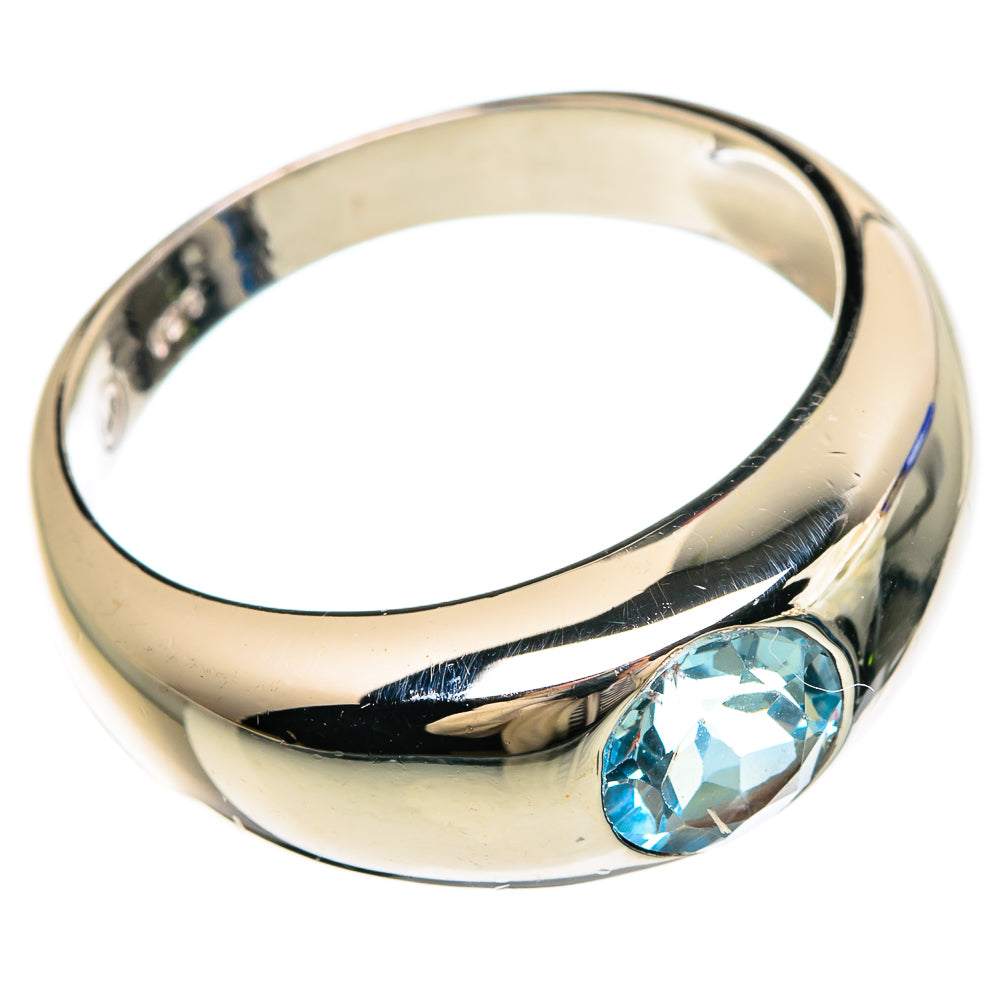 Blue Topaz Rings handcrafted by Anasilvercos - RING84971