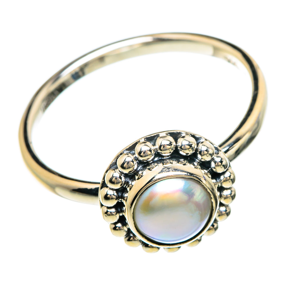 Cultured Pearl Rings handcrafted by Anasilvercos - RING85007