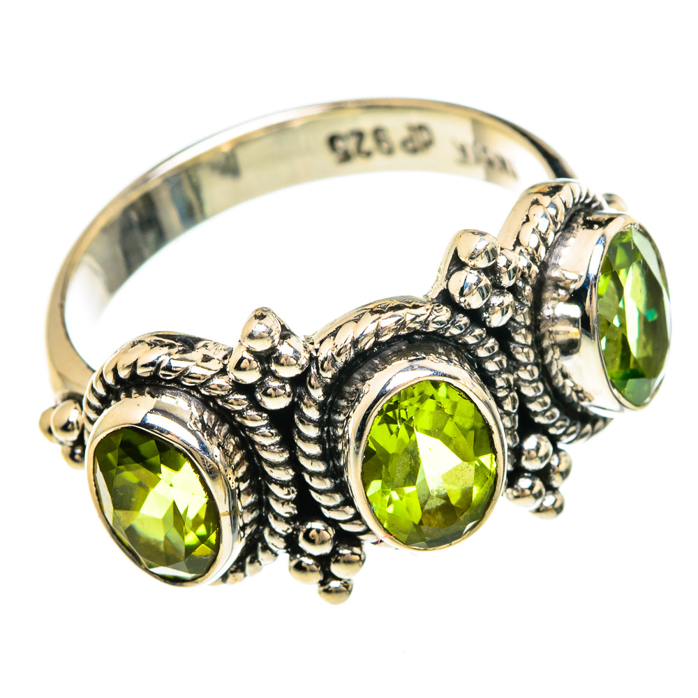 Peridot Rings handcrafted by Anasilvercos - RING85024