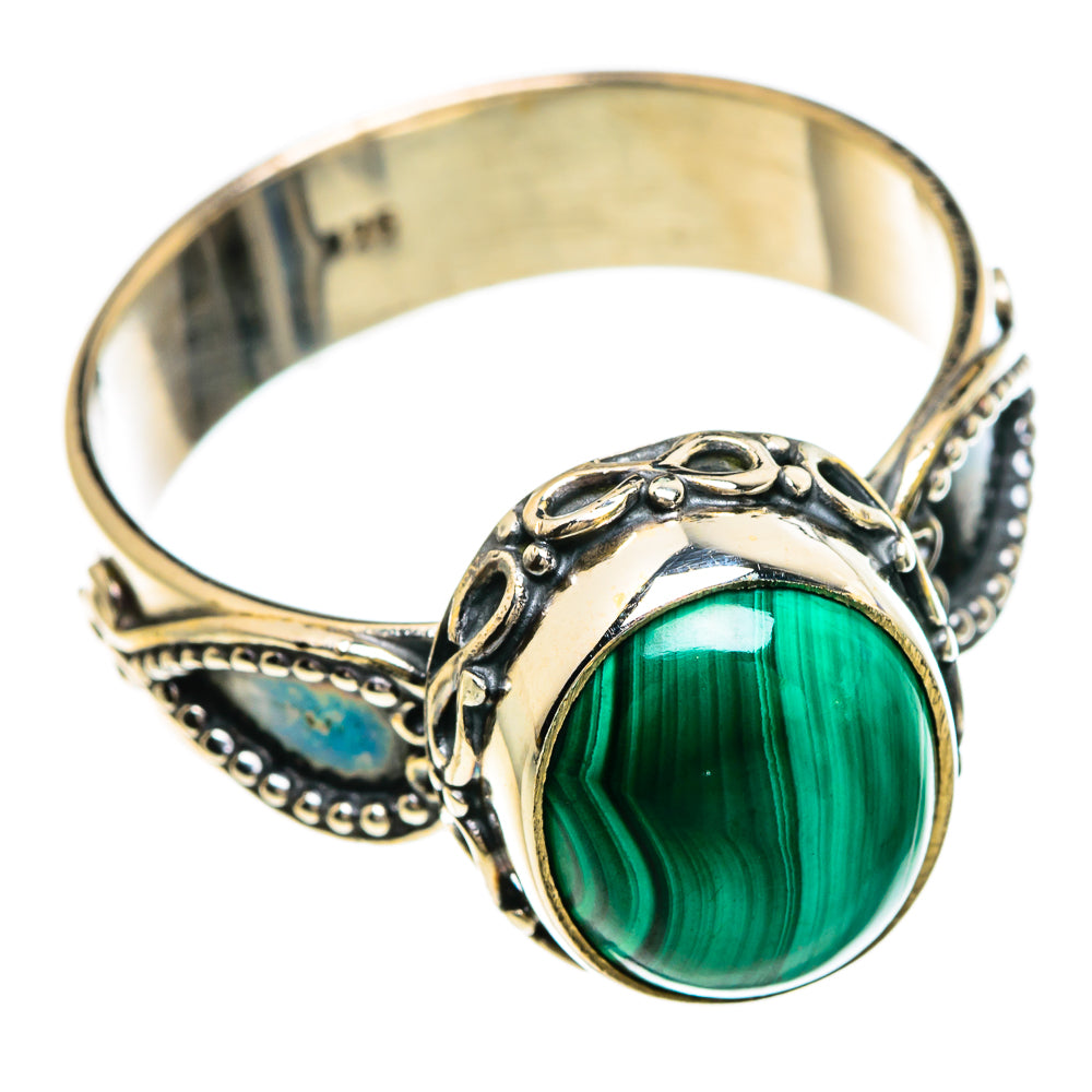 Malachite Rings handcrafted by Anasilvercos - RING85025