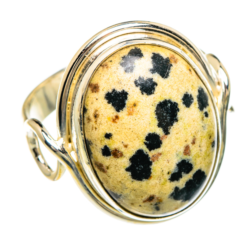 Dalmatian Jasper Rings handcrafted by Anasilvercos - RING85029