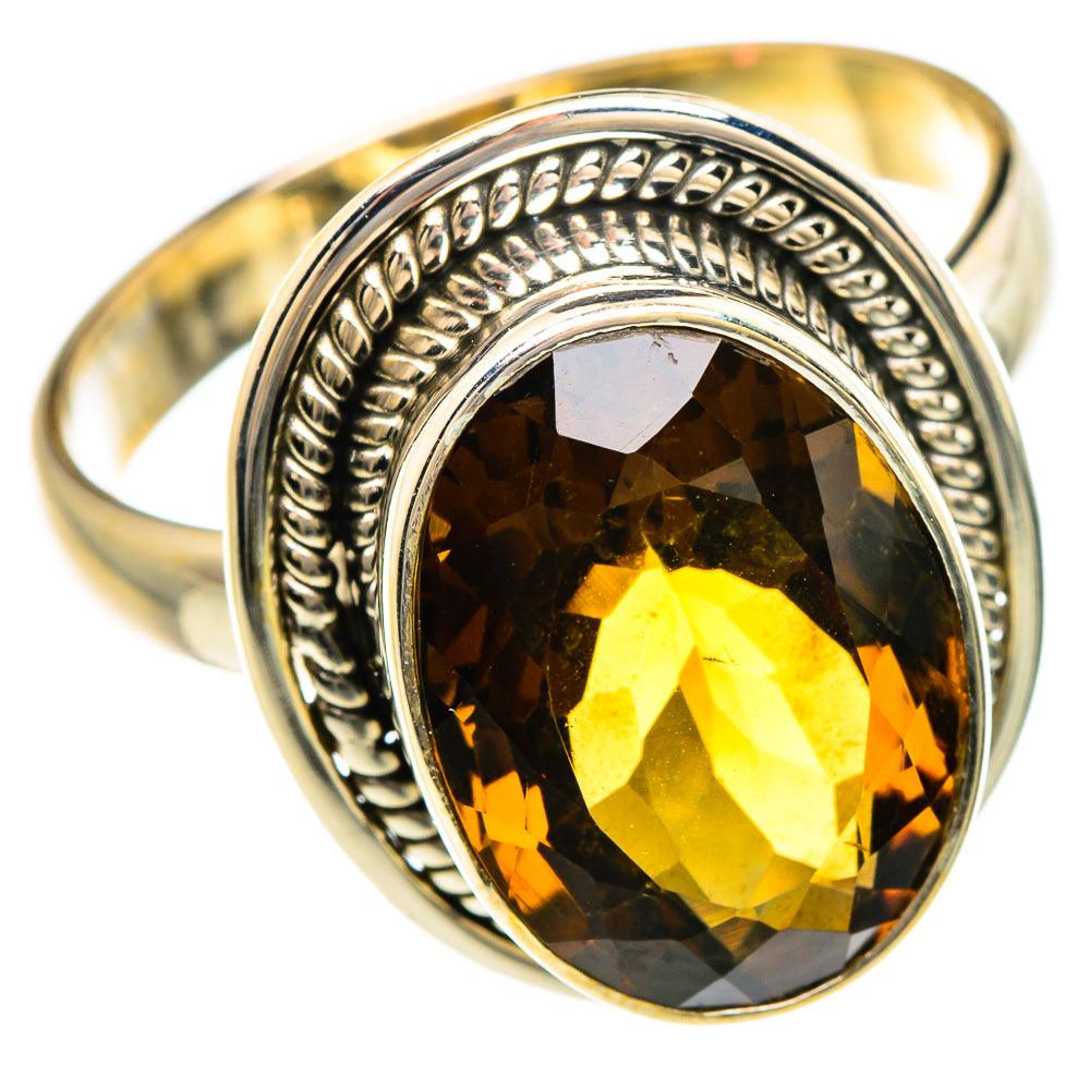 Mandarin Citrine Rings handcrafted by Anasilvercos - RING85030