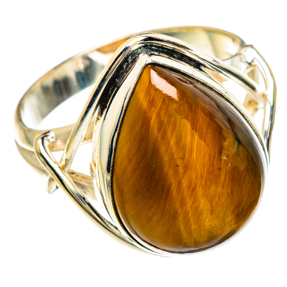 Tiger Eye Rings handcrafted by Anasilvercos - RING85032