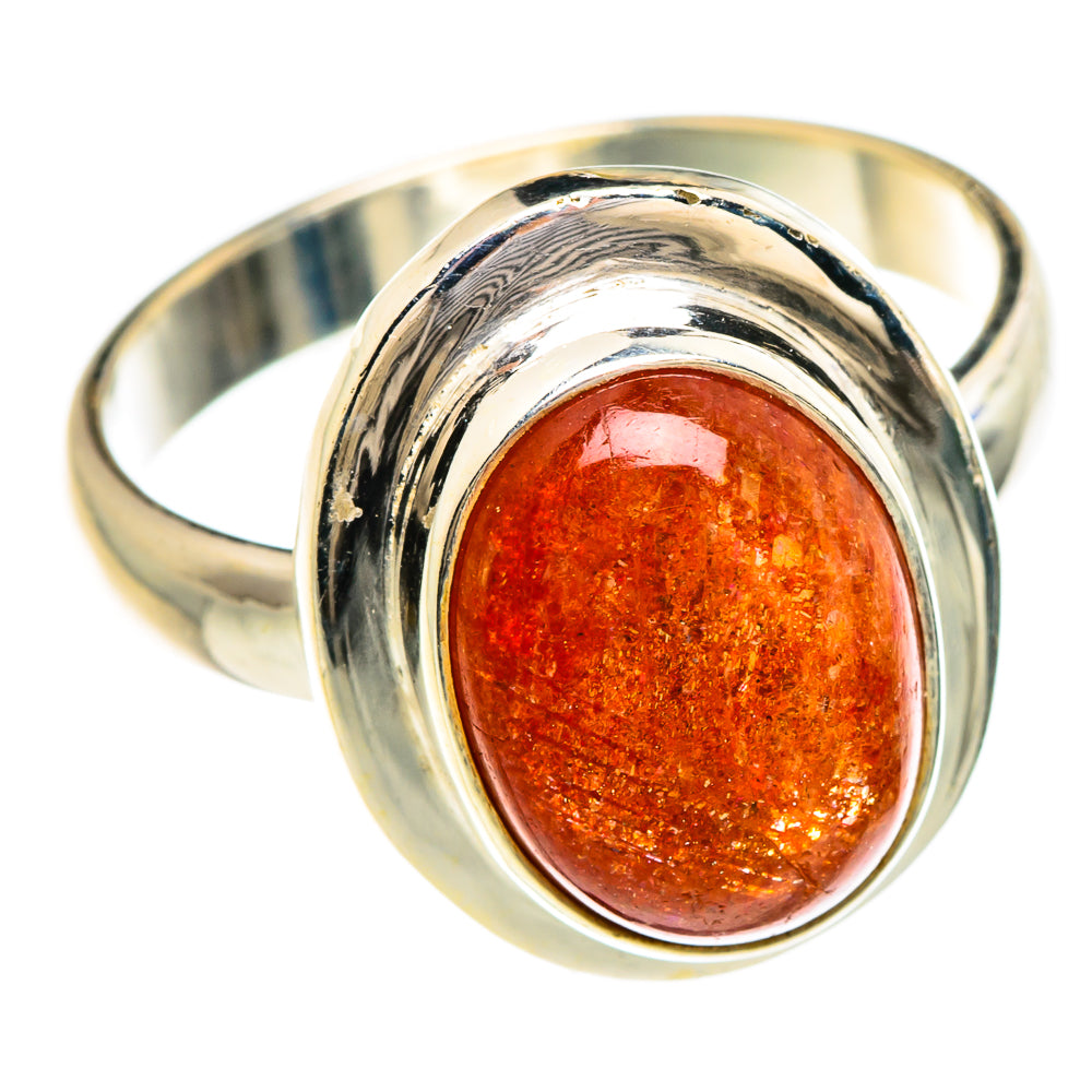 Sunstone Rings handcrafted by Anasilvercos - RING85034