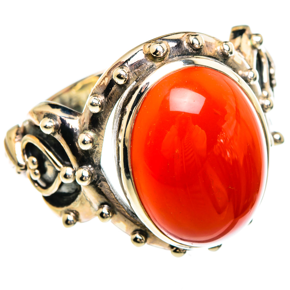 Carnelian Rings handcrafted by Anasilvercos - RING85036