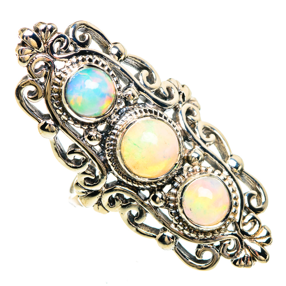 Ethiopian Opal Rings handcrafted by Anasilvercos - RING85045