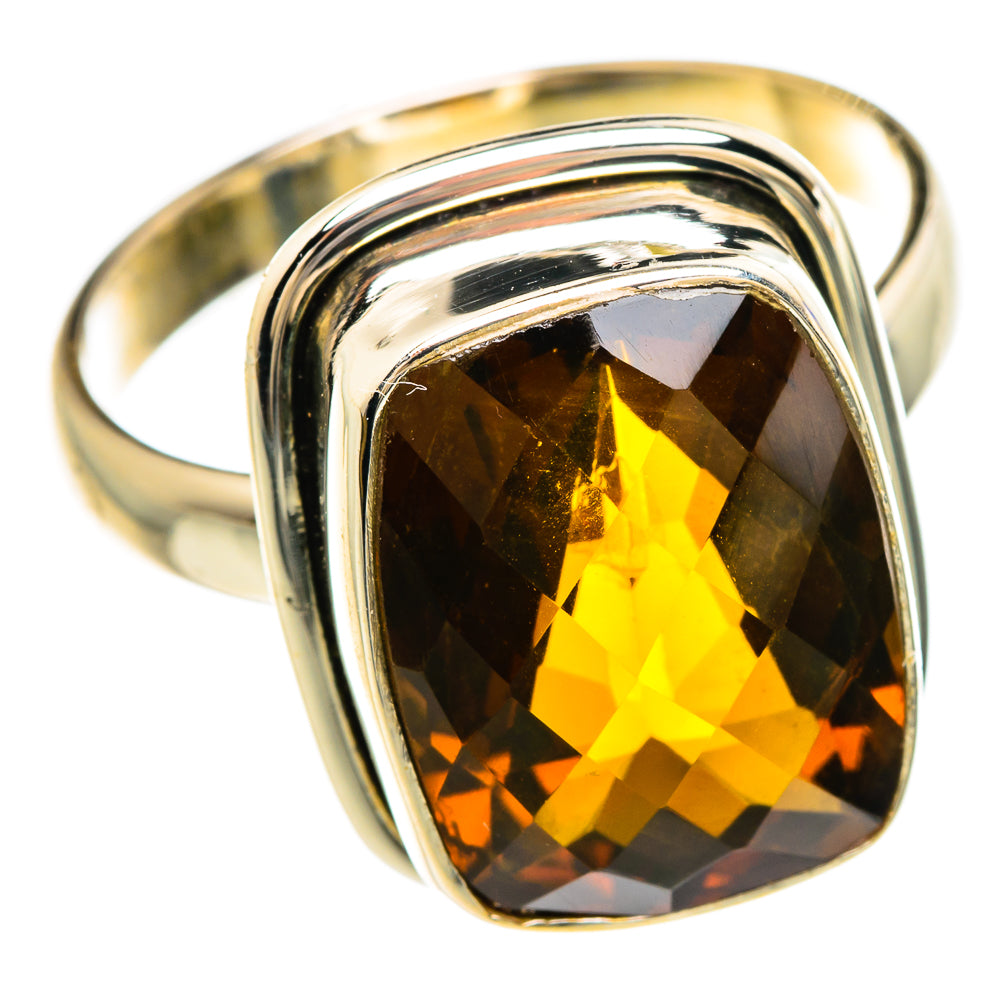 Mandarin Citrine Rings handcrafted by Anasilvercos - RING85077