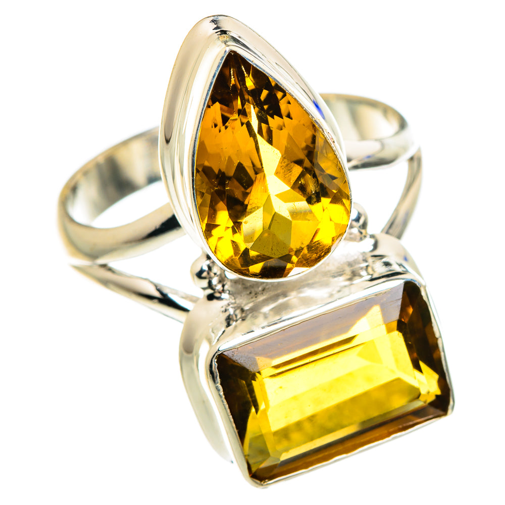 Mandarin Citrine Rings handcrafted by Anasilvercos - RING85080