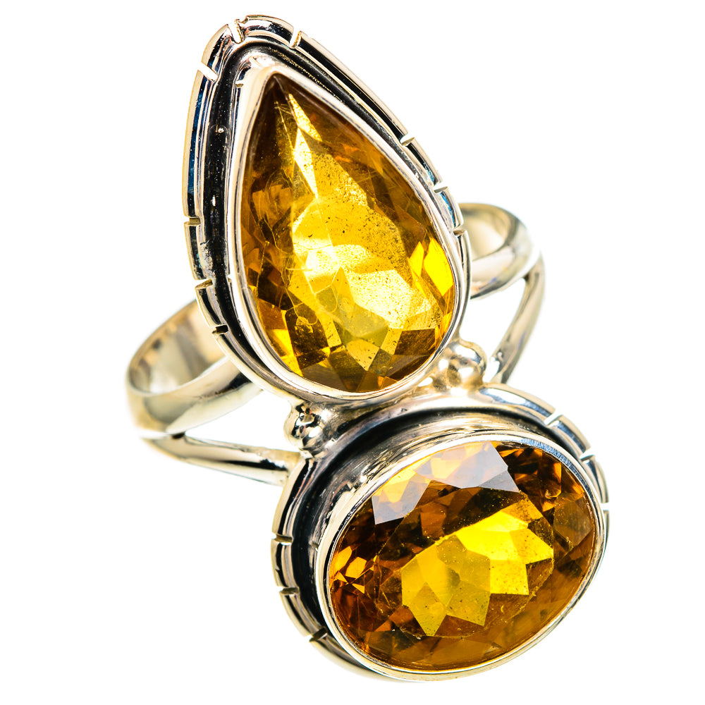 Mandarin Citrine Rings handcrafted by Anasilvercos - RING85081