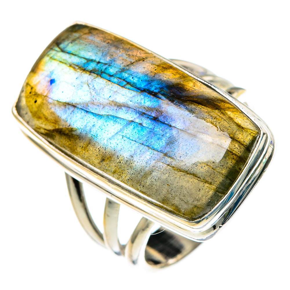 Labradorite Rings handcrafted by Anasilvercos - RING85091