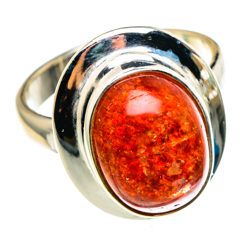 Sunstone Rings handcrafted by Anasilvercos - RING85109