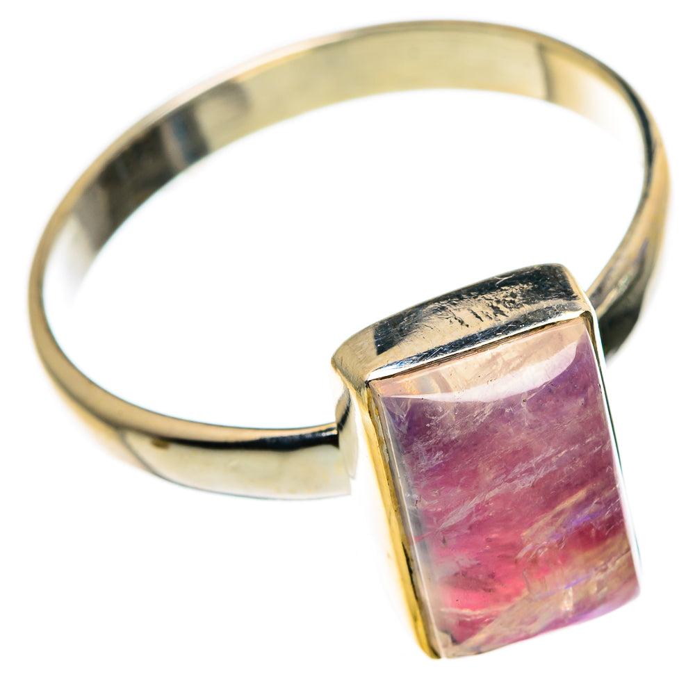 Pink Moonstone Rings handcrafted by Anasilvercos - RING85114