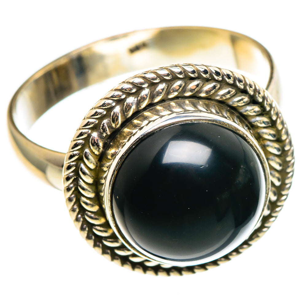 Black Onyx Rings handcrafted by Anasilvercos - RING85124