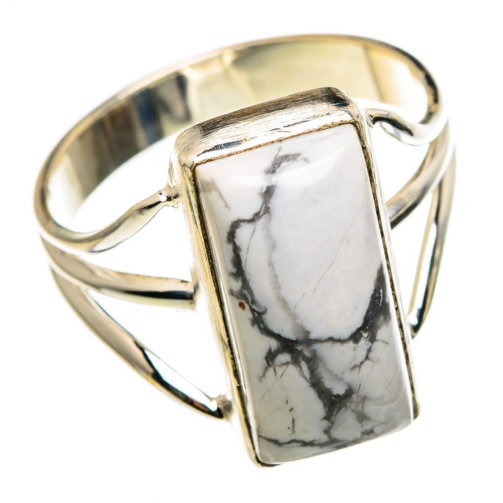 Howlite Rings handcrafted by Anasilvercos - RING85128