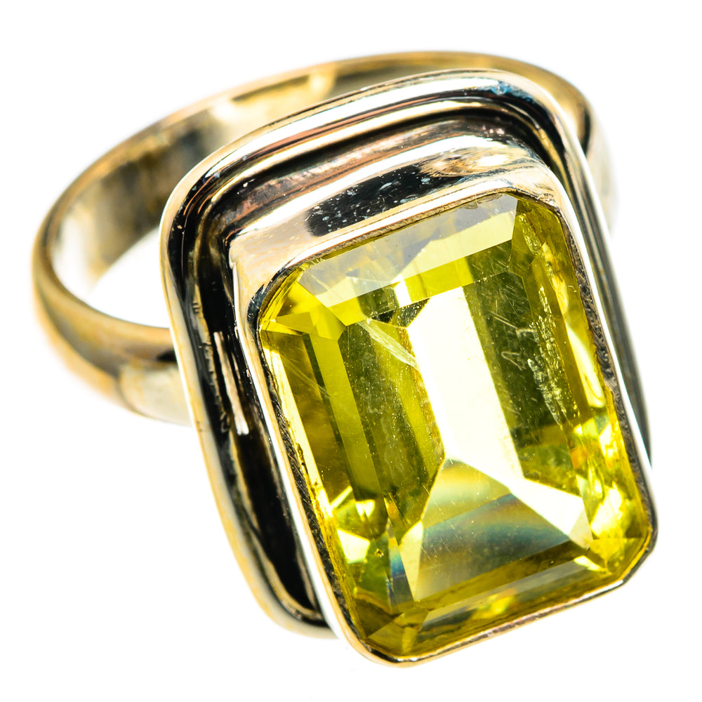 Lemon Quartz Rings handcrafted by Anasilvercos - RING85139
