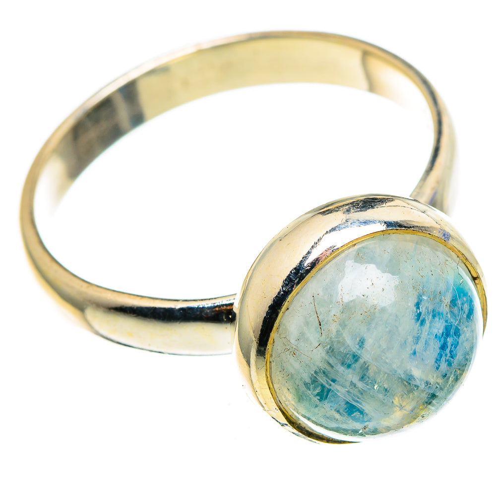 Rainbow Moonstone Rings handcrafted by Anasilvercos - RING85146