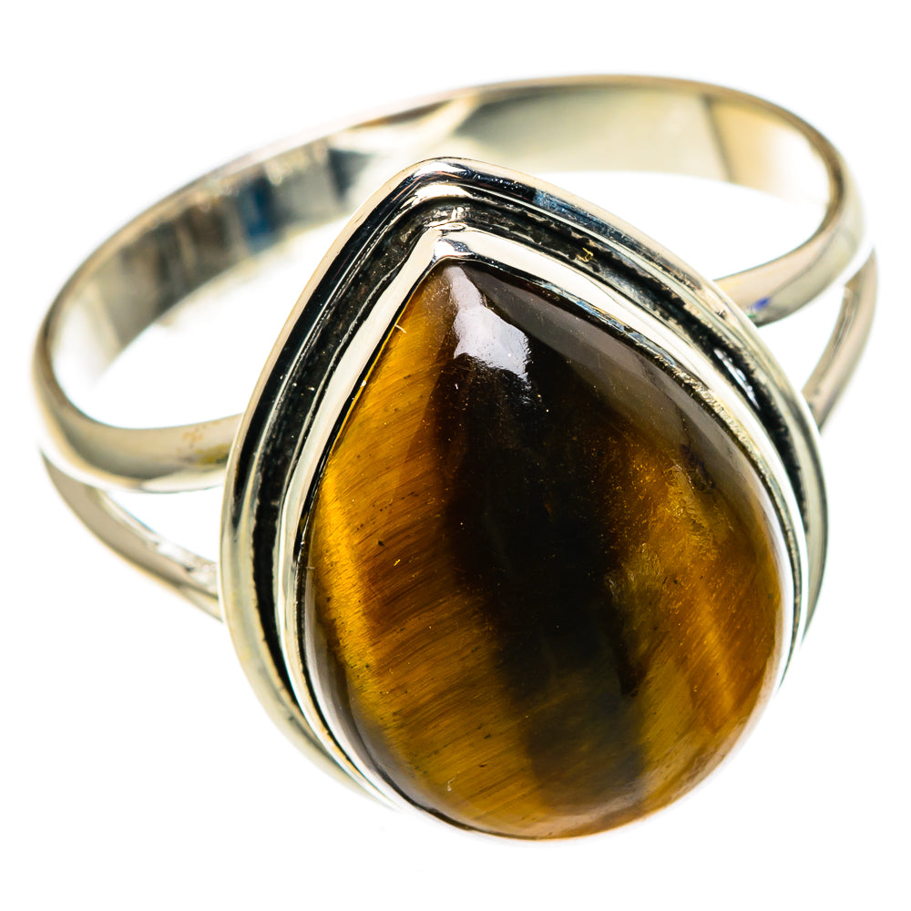 Tiger Eye Rings handcrafted by Anasilvercos - RING85150 - Photo 2