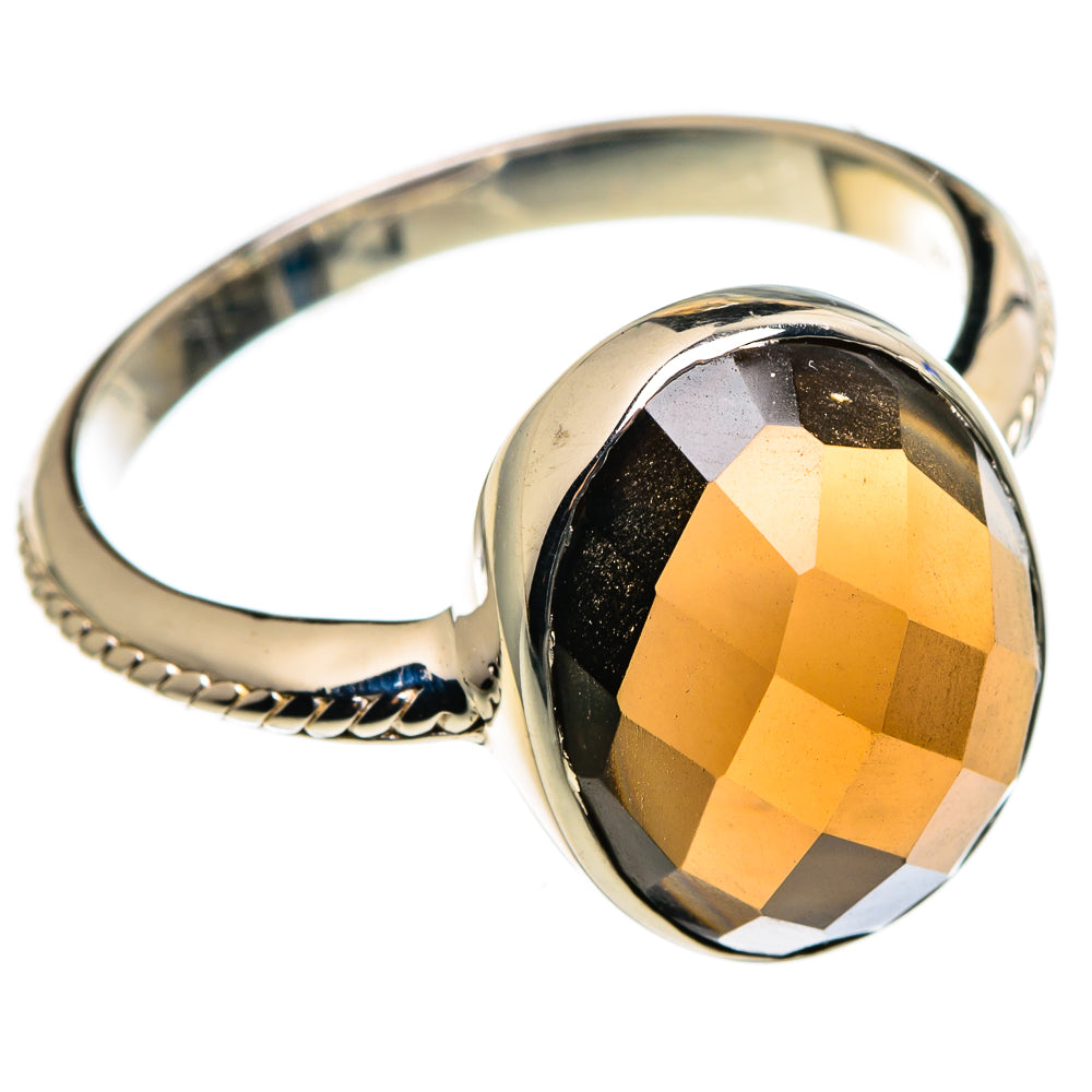 Smoky Quartz Rings handcrafted by Anasilvercos - RING85151
