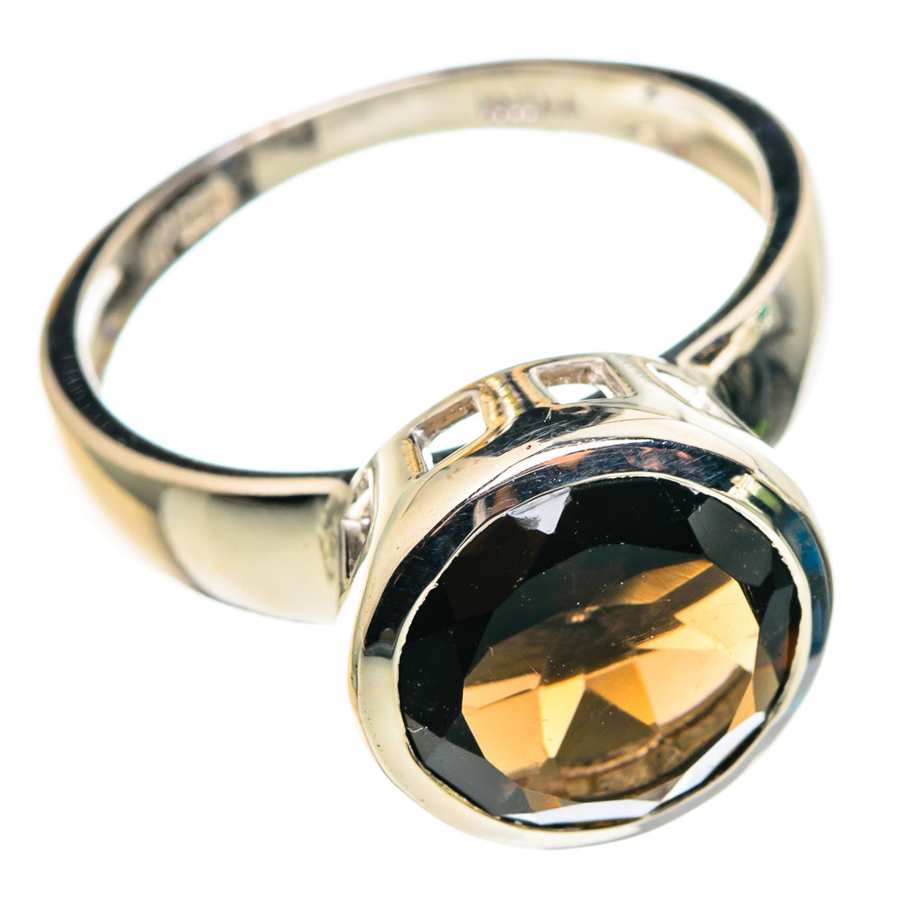 Smoky Quartz Rings handcrafted by Anasilvercos - RING85152
