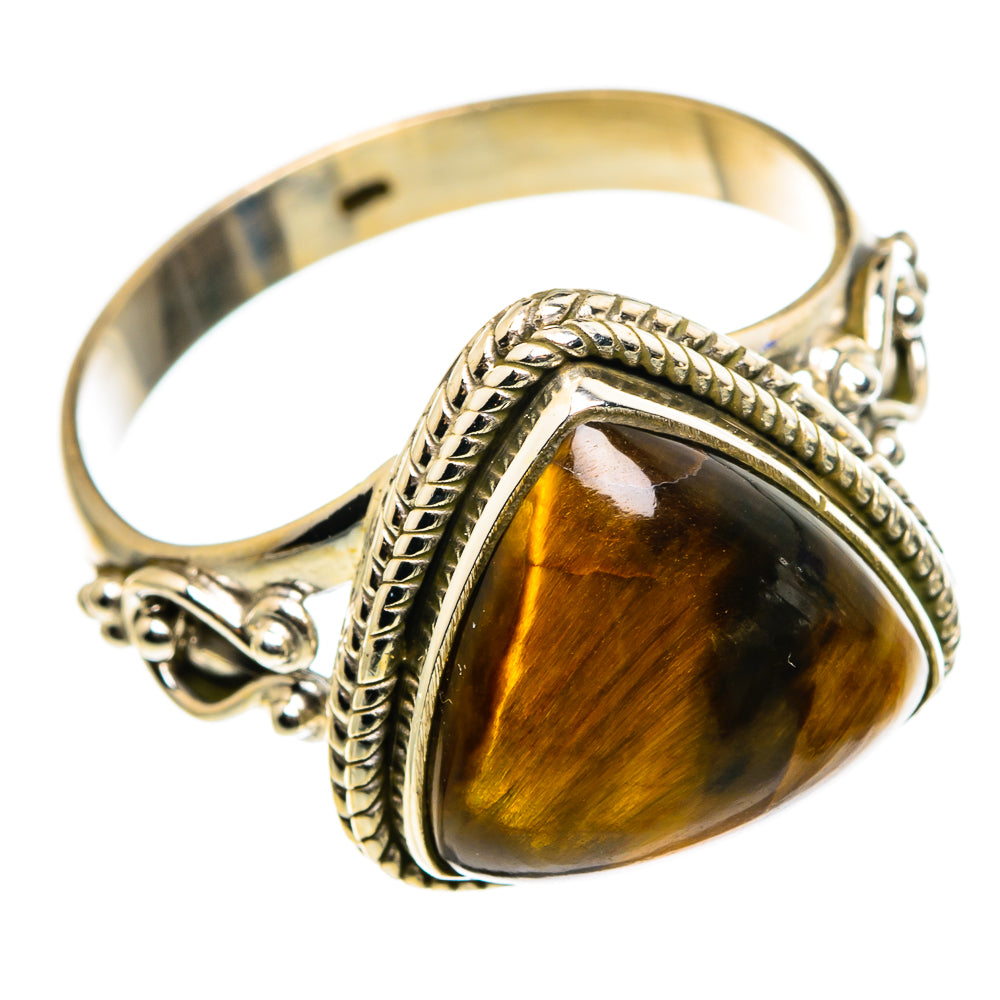 Tiger Eye Rings handcrafted by Anasilvercos - RING85153