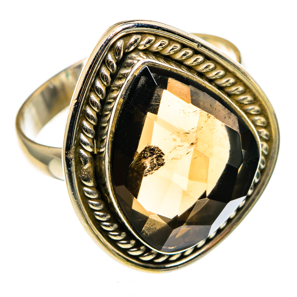 Smoky Quartz Rings handcrafted by Anasilvercos - RING85154