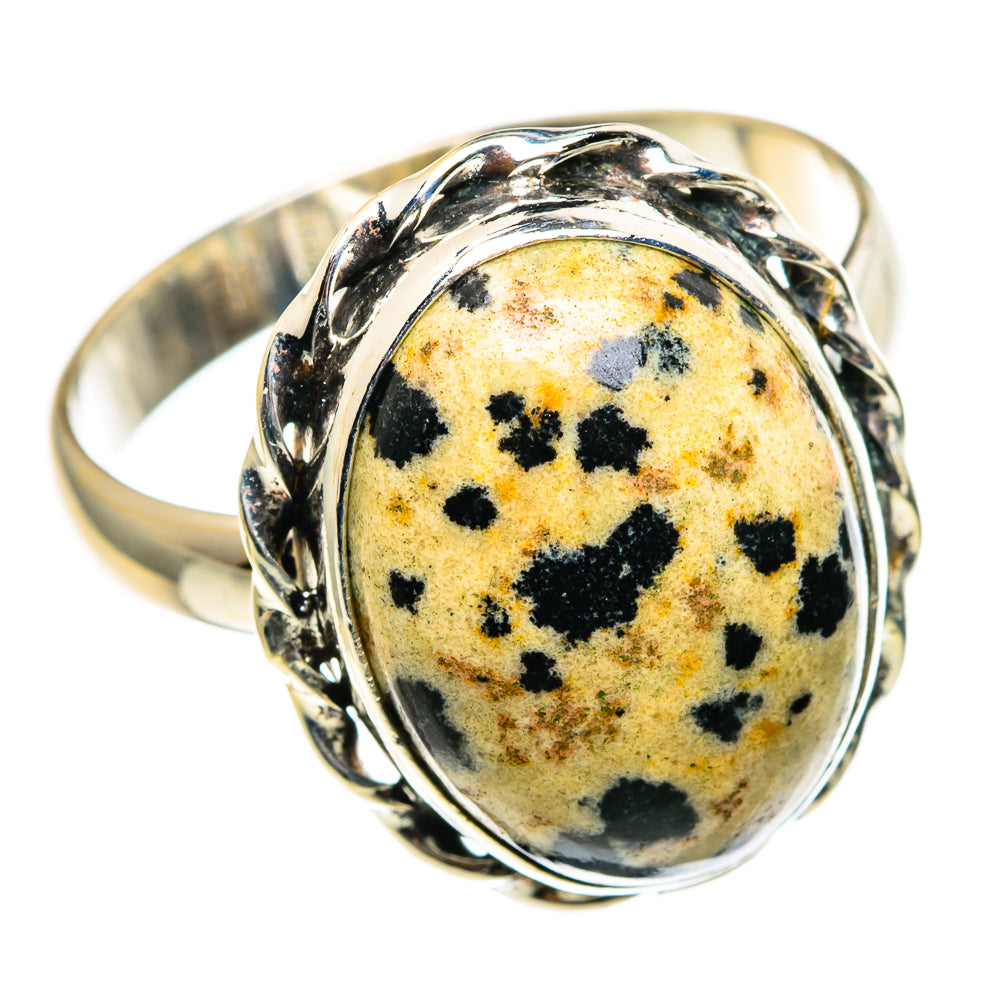 Dalmatian Jasper Rings handcrafted by Anasilvercos - RING85155 - Photo 2