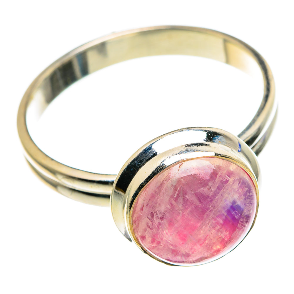Pink Moonstone Rings handcrafted by Anasilvercos - RING85161