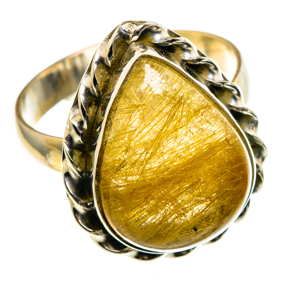 Rutilated Quartz Rings handcrafted by Anasilvercos - RING85169