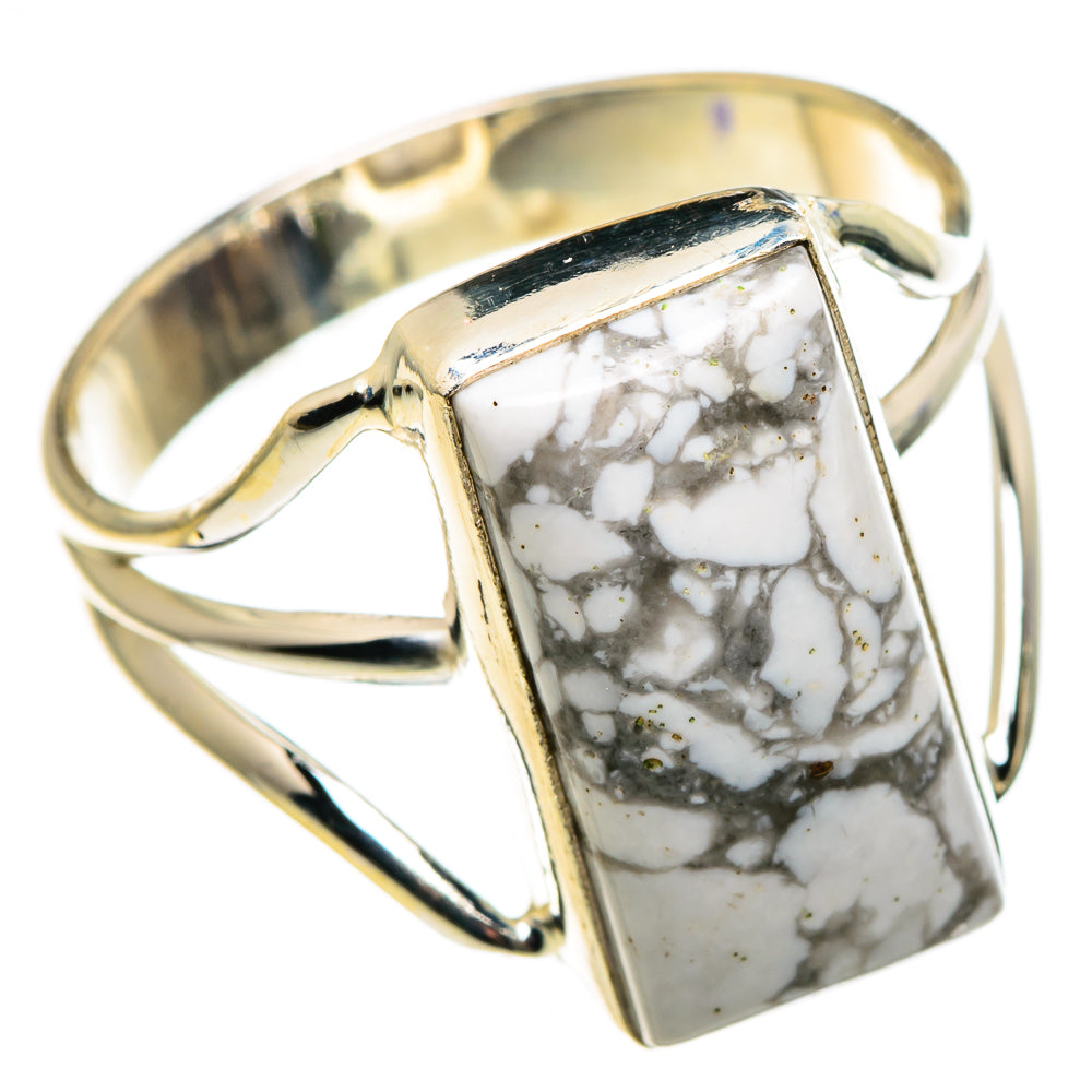Howlite Rings handcrafted by Anasilvercos - RING85176