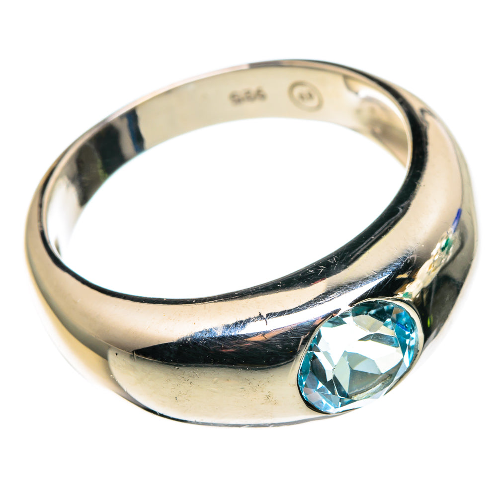 Blue Topaz Rings handcrafted by Anasilvercos - RING85187