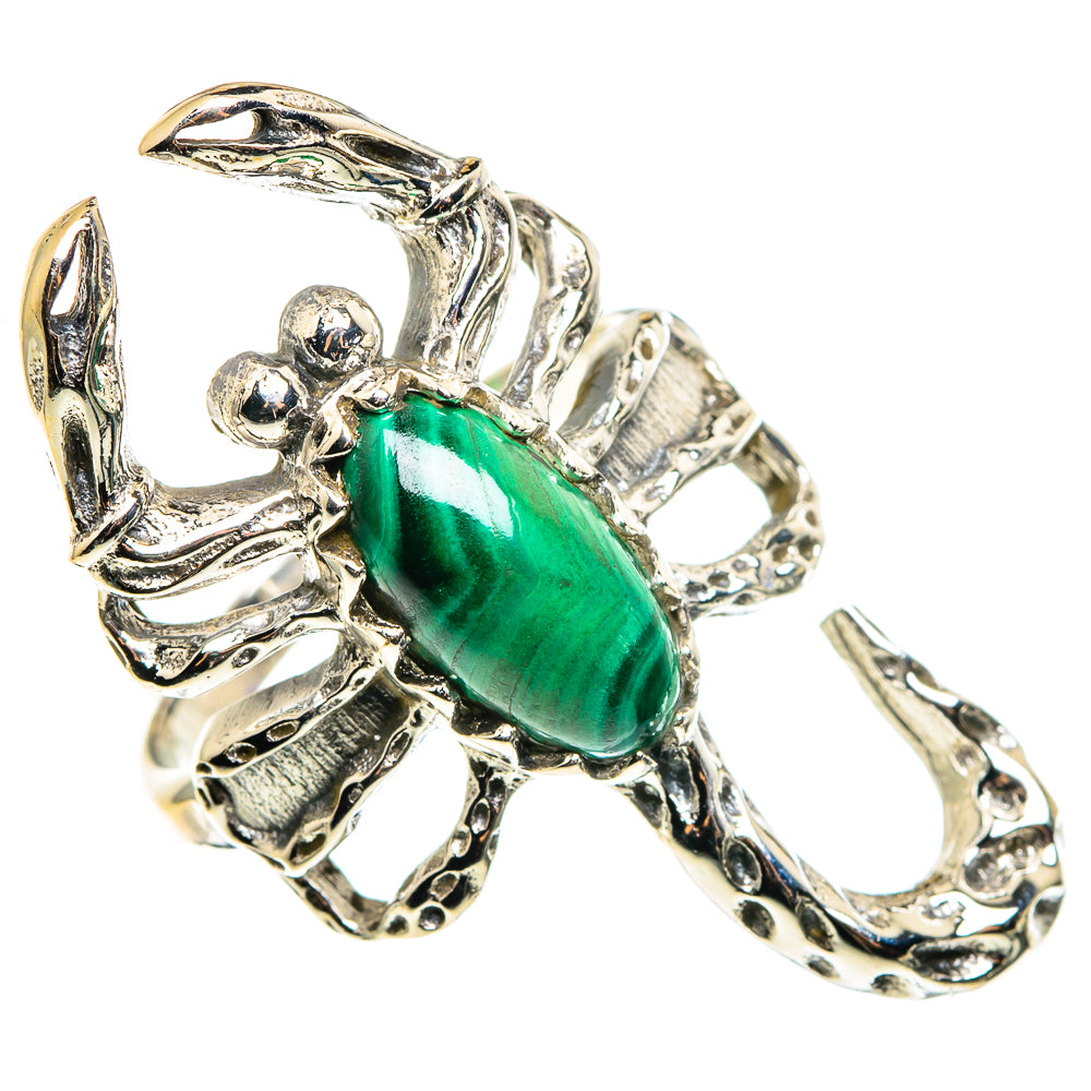 Malachite Rings handcrafted by Anasilvercos - RING85193