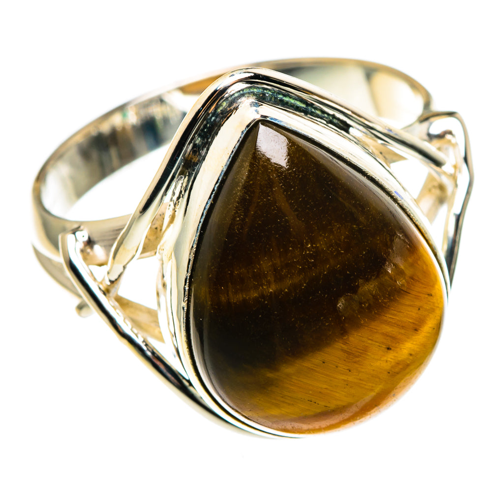 Tiger Eye Rings handcrafted by Anasilvercos - RING85197