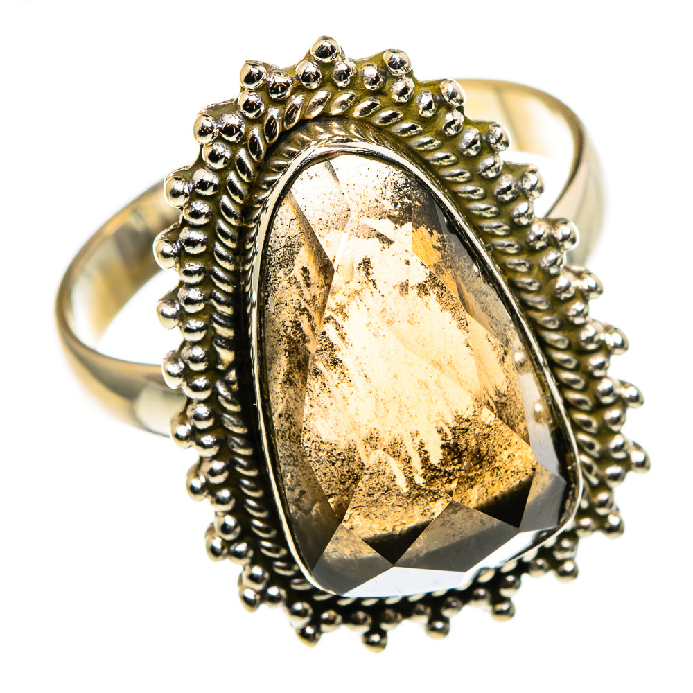 Smoky Quartz Rings handcrafted by Anasilvercos - RING85198