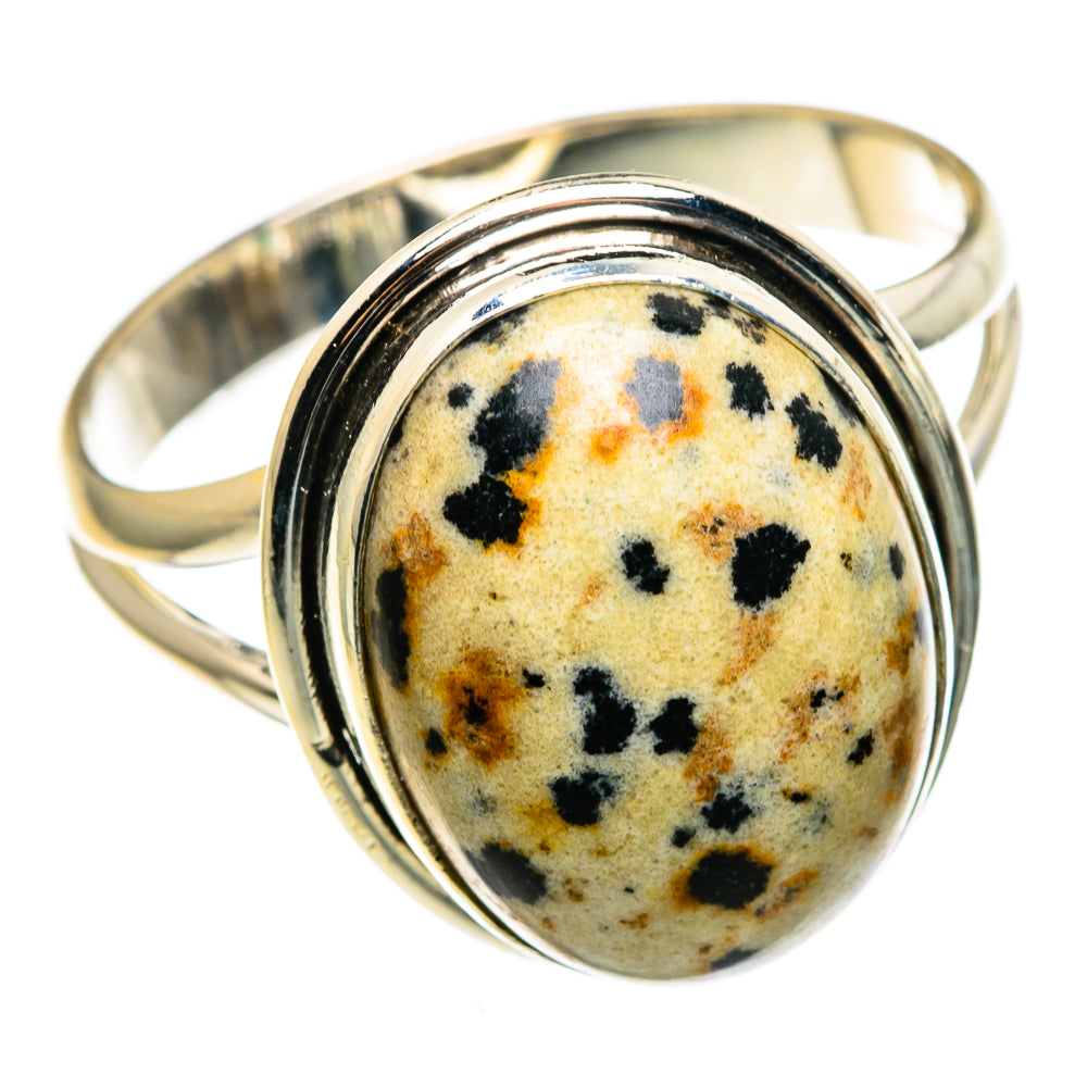 Dalmatian Jasper Rings handcrafted by Anasilvercos - RING85199 - Photo 2