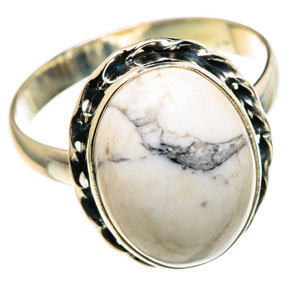 Howlite Rings handcrafted by Anasilvercos - RING85218 - Photo 2