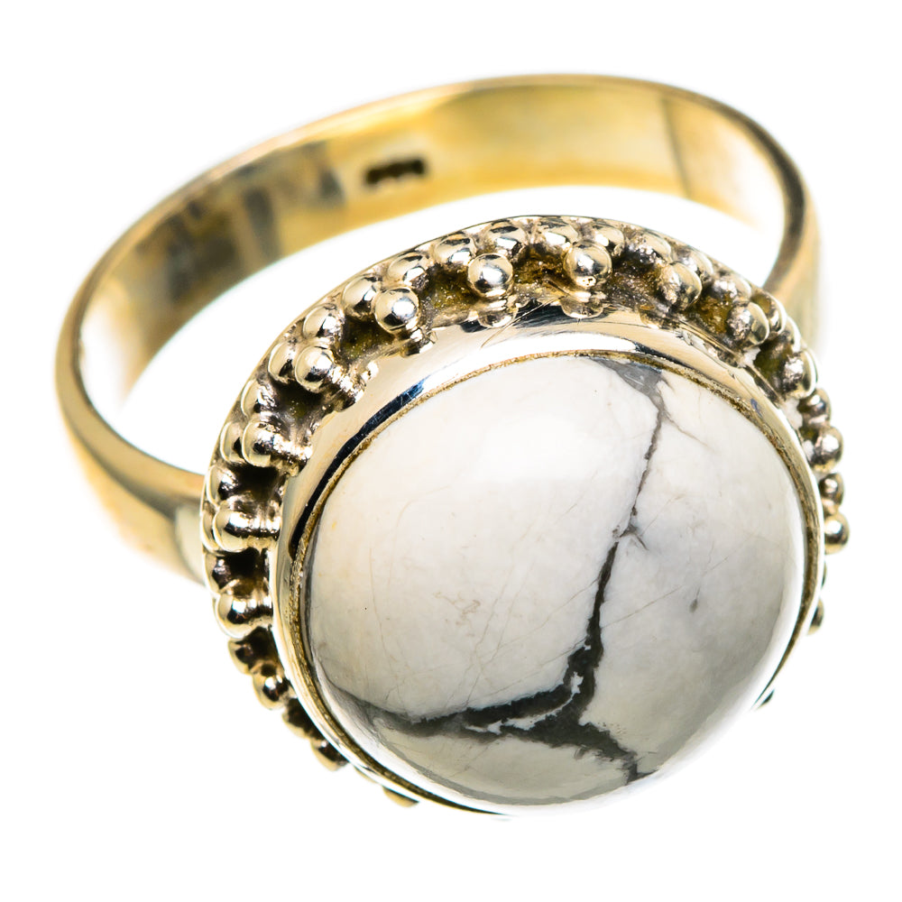 Howlite Rings handcrafted by Anasilvercos - RING85221