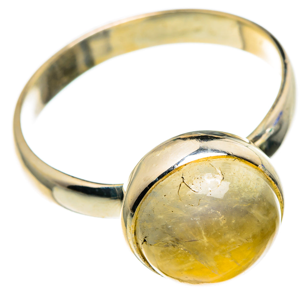 Yellow Moonstone Rings handcrafted by Anasilvercos - RING85229 - Photo 2