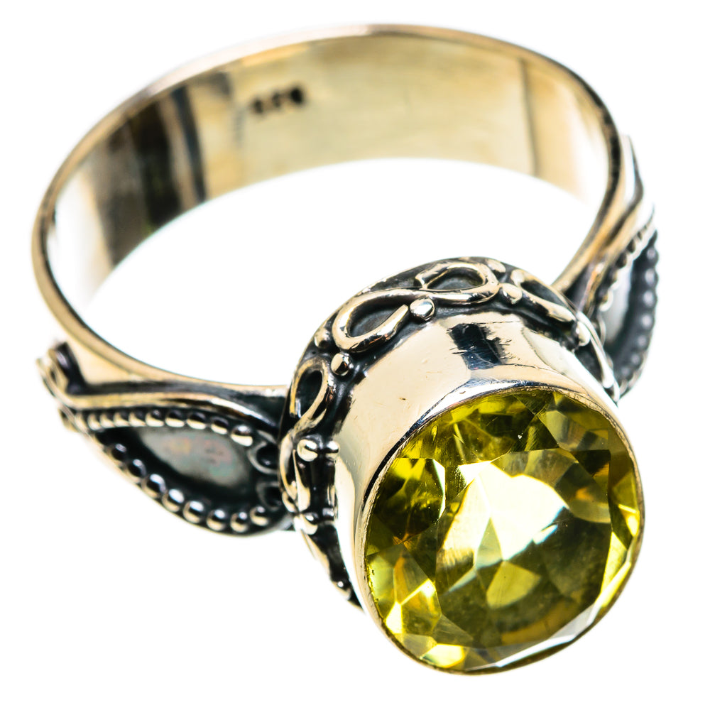 Lemon Quartz Rings handcrafted by Anasilvercos - RING85230