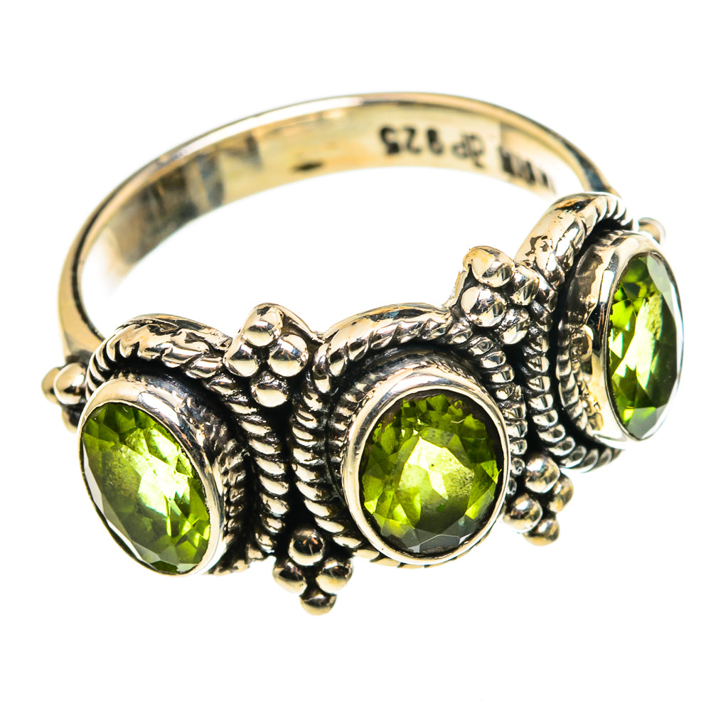 Peridot Rings handcrafted by Anasilvercos - RING85238