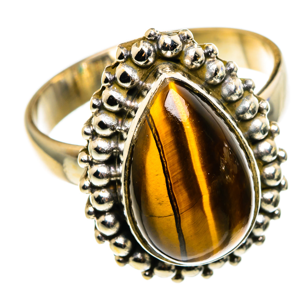 Tiger Eye Rings handcrafted by Anasilvercos - RING85242 - Photo 2