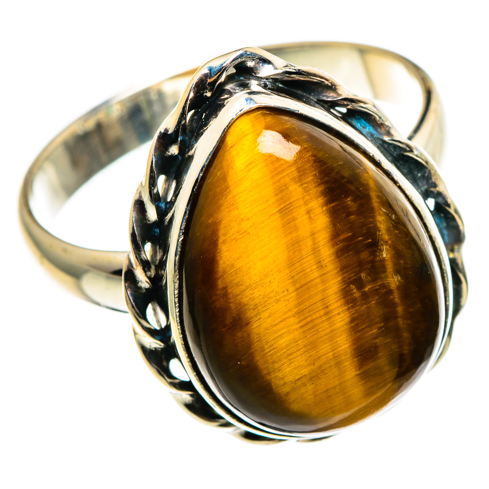Tiger Eye Rings handcrafted by Anasilvercos - RING85245 - Photo 2