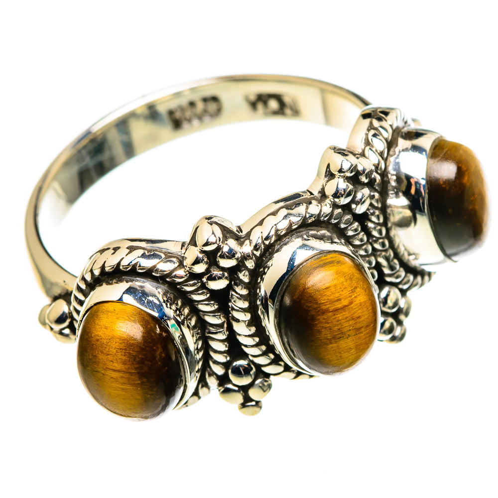 Tiger Eye Rings handcrafted by Anasilvercos - RING85246 - Photo 2