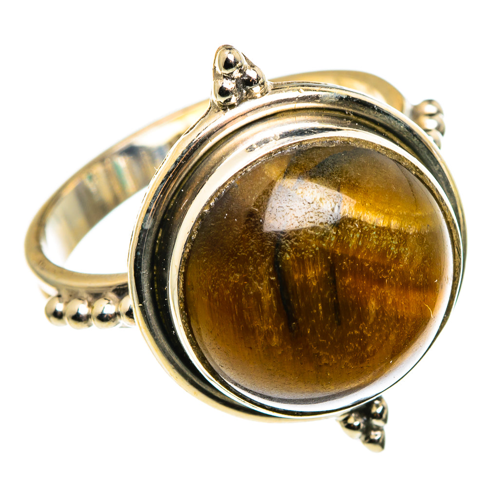 Tiger Eye Rings handcrafted by Anasilvercos - RING85247